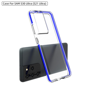 Transparent TPU 3D Airbag Shockproof Super Thin\ Full Wrap Protection Lens Protective Mobile Phone Cases For Samsung <b>S21</b> Ultra - Product Image 2