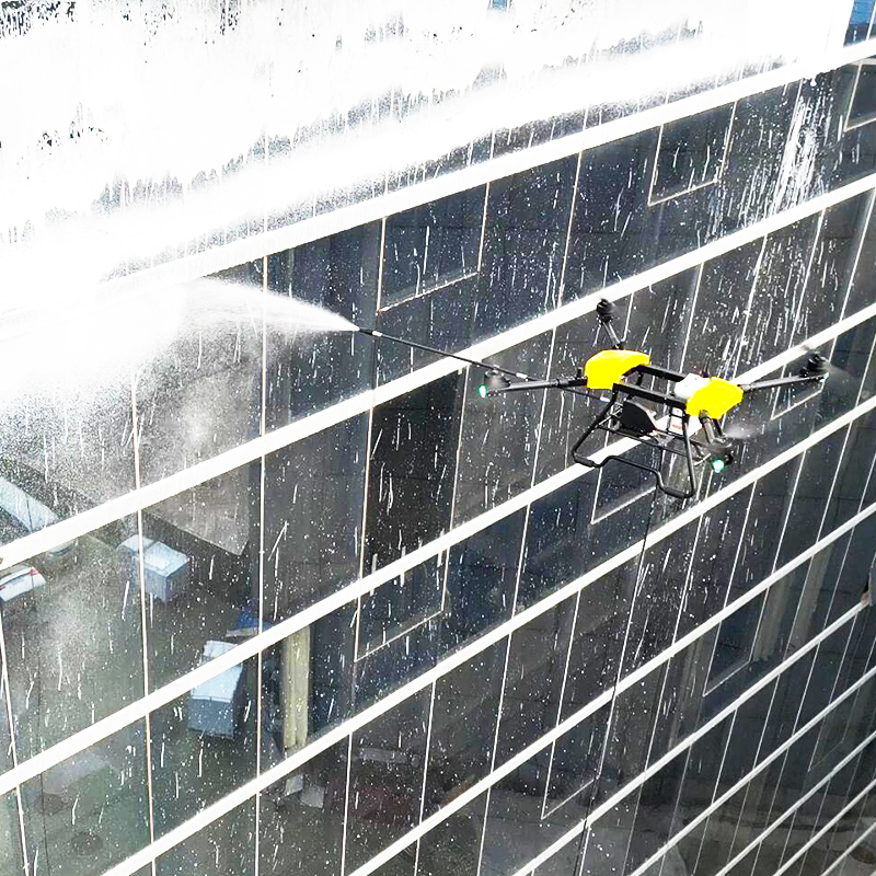 Efficient Building Cleaning Drone with Camera