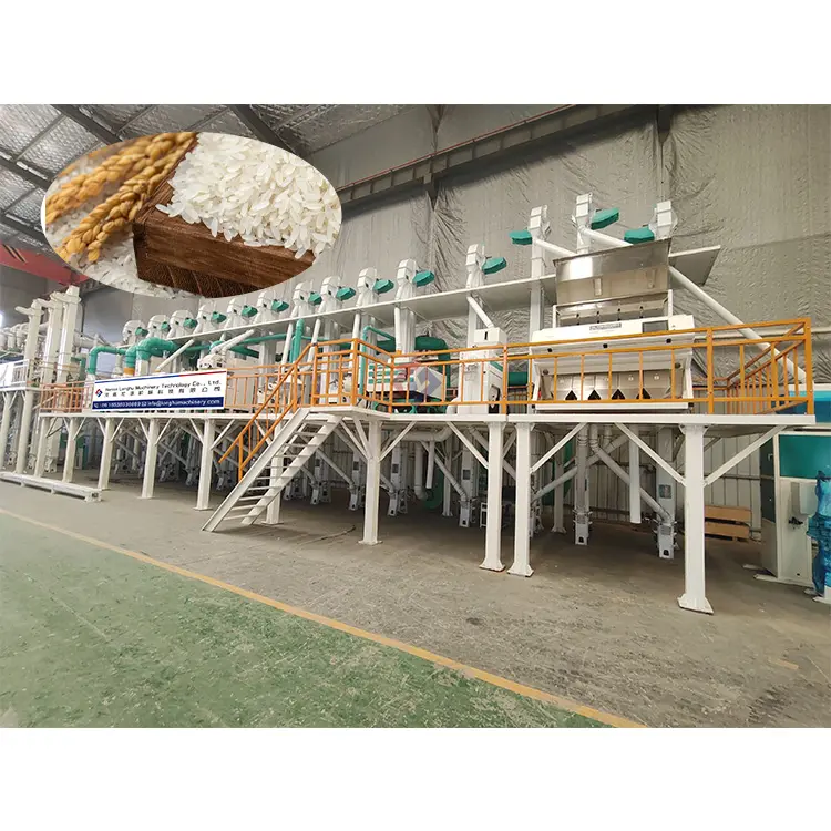 50TPD 결합 쌀 밀링 및 연마 기계 완전 밀 세트 가격