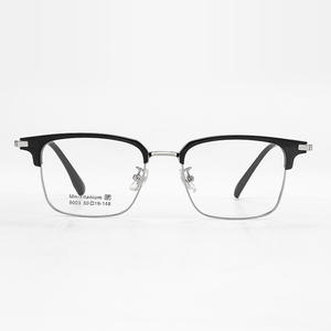 Lunettes de vue carrées demi-cerclées Danyang pour hommes 9003, monture TR90, verres PC durables, style professionnel - Product Image 4