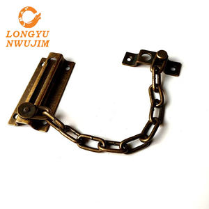 Chaîne <span class=keywords><strong>de</strong></span> <span class=keywords><strong>porte</strong></span> <span class=keywords><strong>de</strong></span> sécurité design en laiton avec loquet à moraillon Serrure à moraillon <span class=keywords><strong>de</strong></span> sécurité pour <span class=keywords><strong>porte</strong></span> <span class=keywords><strong>d</strong></span>'<span class=keywords><strong>entrée</strong></span> - Product Image 1