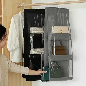 Gấp tủ quần áo treo túi lưu trữ có thể tháo rời treo túi xách kệ treo tủ quần áo tổ chức cho tủ quần áo vải OPP Túi hỗ trợ