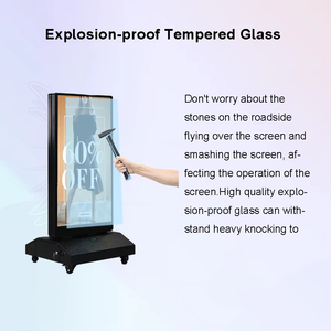 Kiosco <span class=keywords><strong>de</strong></span> Señalización Digital para Exteriores <span class=keywords><strong>de</strong></span> Doble Cara, 43 Pulgadas, Portátil, <span class=keywords><strong>de</strong></span> Alto Brillo, Impermeable IP65, para Tiendas Minoristas - Product Image 6