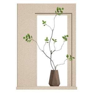 Yiwu original crème style <span class=keywords><strong>simulation</strong></span> plante verte salon <span class=keywords><strong>peinture</strong></span> murale entrée LED <span class=keywords><strong>peinture</strong></span> décorative <span class=keywords><strong>peinture</strong></span> suspendue - Product Image 2