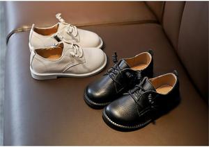 Zapatos Casuales Negros para Niños, Zapatos Deportivos Transpirables para Correr, Zapatillas de Cuero Blanco Liso para Niños y Niñas, Zapatos Escolares - Product Image 4