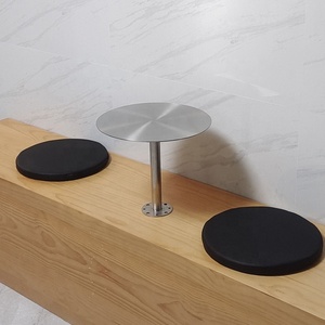 Đơn giản quán cà phê sàn bàn nhỏ ngoài trời bàn tròn nhỏ bằng thép không gỉ thư viện hiệu sách bước bàn tròn - Product Image 2