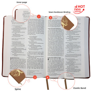 <span class=keywords><strong>Bible</strong></span> sacrée finie à la main, <span class=keywords><strong>versions</strong></span> New International, broderie élégante, impression offset biodégradable, couverture personnalisée - Product Image 2