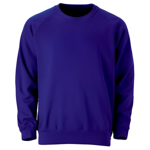 Suéter de Punto para Hombre, Corte Regular, Cuello Redondo, Color Sólido, Estilo Casual, Morado - Product Image 1