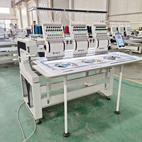 Machine à broder 3D à trois têtes haute précision pour débutants, idéale pour casquettes, t-shirts, vêtements plats, serviettes, vestes et cuir