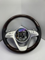 Volant en cuir personnalisé avec fibre de carbone et LED pour Mercedes-BENZ W213 C238 GLE W167 C167 GLS X167 GLC X254 C254 E53 E63 AMG