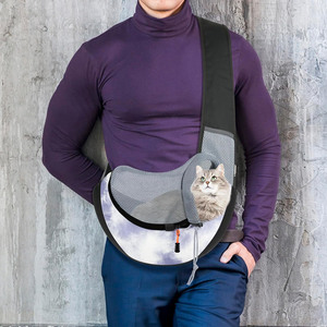 Free sample Pet Factory <b>Accessories</b> Adjustable Folding Airline Approved Front Small Dog Sling Cat Puppy Carriers Pet Travel Bags - Product Image 1