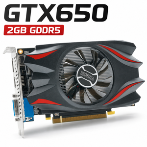ใหม่ <span class=keywords><strong>GTX650</strong></span> 2GB GDDR5 128 บิตพัดลมระบายความร้อนสำหรับเดสก์ท็อปกราฟิกการ์ดสำหรับ DVI VGA GAMING PC อะไหล่ - Product Image 1