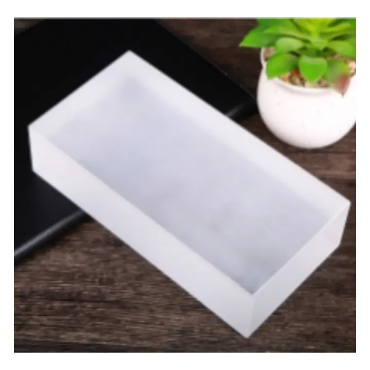 Quality Wholesale Customized Color Finely Ground Transparent Decorative Frosted Crystal Tiles Clear Glass Brick