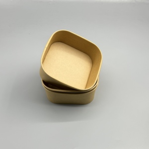 Tazón de papel kraft desechable apto para alimentos, laminado con PE, en varios tamaños, para comida para llevar de restaurantes, ensaladas y comida caliente - Product Image 1