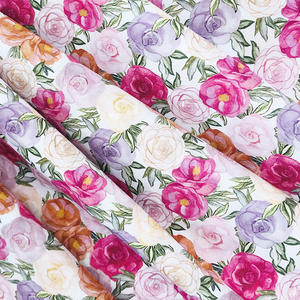 Venta al por mayor personalizado digital impreso flor Londres tejido 100% algodón transpirable tela para ropa - Product Image 6