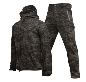 Uniformes de Camuflaje Azul Verde Negro HBJ01, Trajes Softshell, Ropa de Invierno Impermeable, Cortavientos, Cálida y con Aislamiento Térmico - Product Image 4