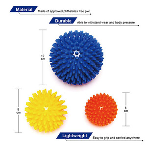 Personnalisé 8cm PVC Sports & Entertainment balle de massage avec surface dure/douce pour une utilisation intérieure/extérieure - Product Image 3