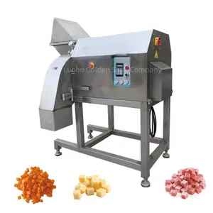 -10 degrees factory use heavy duty Commercial Meat Cube Cutter for pet food /Meat Cube Cutting Machine/Frozen Meat Dicer Cuber