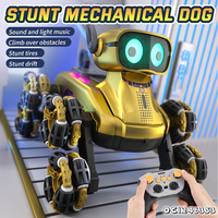 2,4G Ferngesteuerter RC-Roboterhund Auto-Spielzeug für Kinder mit Licht und Musik
