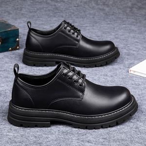Botas de Hombre para Caminar, Otoño, Nuevas, de Cuero, Casuales, para Exteriores, Cómodas, Impermeables, con Suela Gruesa - Product Image 6