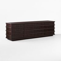 Commode de rangement en bois FERLYLarge avec 4 tiroirs, meuble de rangement multifonctionnel pour entrée ou salon