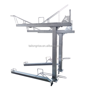 Porte-vélos double étage TL Outdoor en acier galvanisé à chaud, à assistance pneumatique, pour le stationnement de vélos à deux niveaux - Product Image 1