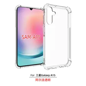 For Samsung Galaxy A15 Clear TPU Anti-Shock Phone Case, Cyrstal TPU Gel Bumper Flexible Cover For A15