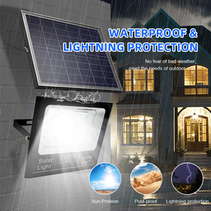 Nuevo Diseño de Lámpara Solar LED para Exteriores, IP65 Impermeable, de Aluminio, Tipo Split, para Jardín, Patio, Calle, Estadio, Plaza, NJ-JB105 Alum - Product Image 3