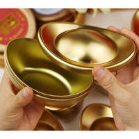 Pot à lingots créatif en fer blanc de petite taille après les boîtes-cadeaux bonbons de mariage biscuits au chocolat recevoir un pot de pépites d'or Yuan boîtes en fer blanc