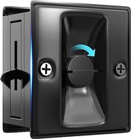 Serrure de porte de poche avec tirette, installation rapide et facile, quincaillerie de porte de poche noire