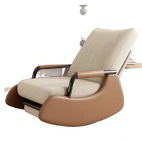 Fauteuil à bascule et chaise longue tendance, chaise de relaxation minimaliste moderne, pour le salon ou le balcon