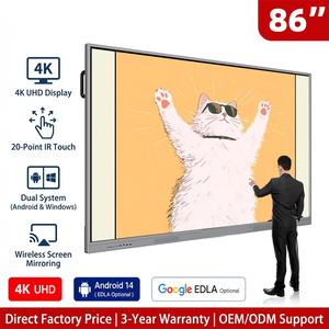 OEM ODM LED 4K Digitales KI-Interaktives Whiteboard Videokonferenz 65/75/86 Zoll Infrarot-Touchscreen <span class=keywords><strong>Smart</strong></span> Board für Schulen - Product Image 6