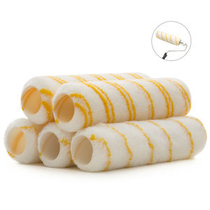 5 pièces tissu polyacrylique décoration murale décoration maison <span class=keywords><strong>plafond</strong></span> peinture réparation <span class=keywords><strong>rouleau</strong></span> outil motif peinture <span class=keywords><strong>rouleau</strong></span> couvre ensemble kit - Product Image 2