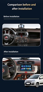 Gerllish Android Auto Radio pour <span class=keywords><strong>FIAT</strong></span> <span class=keywords><strong>PANDA</strong></span> 2013-<span class=keywords><strong>2020</strong></span> Lecteur multimédia de voiture Stéréo Audio GPS Navigation Vidéo Système audio de voiture - Product Image 5