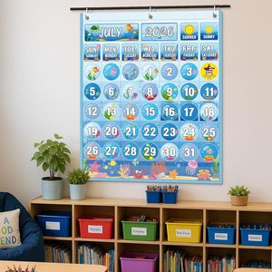 Juego de tableros de bolsillo con calendario para el aula, 120 tarjetas, clima, estaciones, festivales, educativo para la gestión del tiempo - Product Image 6