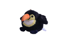 Porte-clés en peluche oiseau de dessin animé, pendentif mignon animal oiseau, breloque de sac pour femme, décoration de sac à dos, cadeau