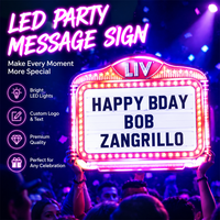 Présentoir de bouteilles LED personnalisé, panneau de service pour bouteilles, accessoires de bar, tableau de messages pour la décoration de boîtes de nuit, mariages, anniversaires et événements