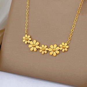 Gioielli Cross Border estate clavicola catena <span class=keywords><strong>margherita</strong></span> semplice e Versatile accessori collana di fiori per le donne - Product Image 2
