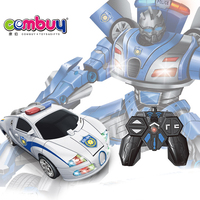 Juguete eléctrico con control remoto para niños, juguete de control remoto con música, con deformación de coches robot