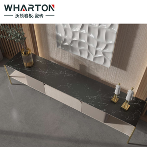 Losa de piedra sinterizada fina de 3mm, soporte de TV para sala de estar, 1000*3000*3mm, piedra sinterizada <span class=keywords><strong>Nero</strong></span> Margiua - Product Image 2