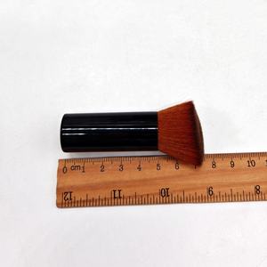 แปรงรองพื้นแบบหัวแบนทำจากอะลูมิเนียมแปรงขนาดเล็กสำหรับรองพื้นเหลวขนาดพกพา - Product Image 3