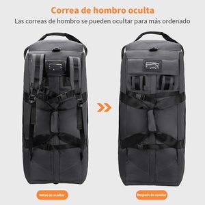 Borsa <span class=keywords><strong>da</strong></span> Viaggio <span class=keywords><strong>Grande</strong></span> con Ruote, Zaino Pieghevole con Tracolla Nascosta, Vendita all'Ingrosso - Product Image 6
