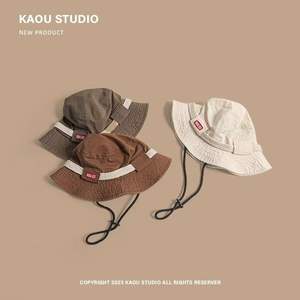 Kaou Studio - Sombrero de Pescador Color Café, Transpirable, Protección Solar, para Senderismo al Aire Libre, Primavera/Verano, Unisex para Adultos - Product Image 3