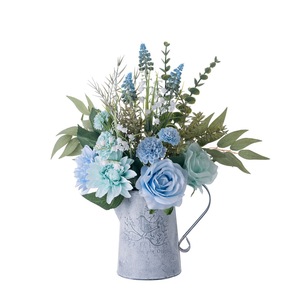 Bouquet de fleurs artificielles Jingxiang, roses blanches en tissu tissé plastique, décoration de mariage et de maison CF01374 - Product Image 5