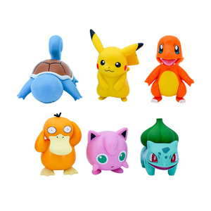 ฟิกเกอร์การ์ตูนโปเกมอนน่ารัก 6 ตัว ชุดของเล่นพิกะจูสำหรับนักสะสม - Product Image 2