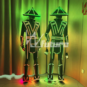 Costume de scène unisexe pour adultes, style armure, lumineux, pour KTV, ambiance de bar, accessoires de performance scénique, uniforme de général fantastique - Product Image 6