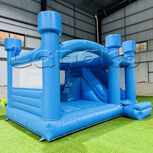 Nouveau château gonflable d'air de PVC commercial 0.55 sautant le château plein d'entrain blanc de videur de lune de mariage pour la location - Product Image 1