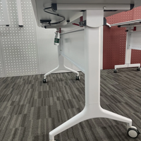 Meubles de bureau modernes en métal, table pliante, bureau d'ordinateur exécutif, table modulaire facile à assembler, table d'étude, usage commercial, pas cher