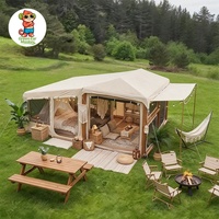 Nouvelle tente gonflable de toit pour l'extérieur, épaisse et imperméable, pour le camping familial avec option d'extension : une chambre, un salon