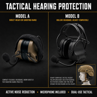 Casque anti-bruit électronique pliable pour la chasse tactique en extérieur, avec serre-tête, pour le tir